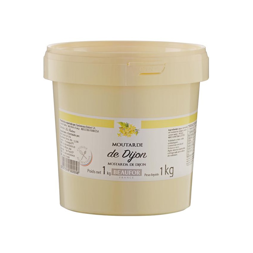 image Mostarda Dijon Beaufor Produto Frances 1,001Kg