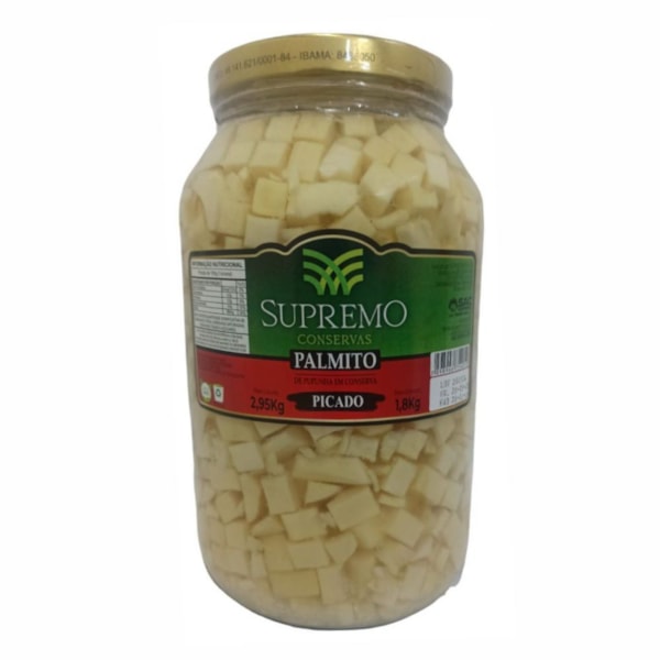 image Palmito Pupunha Picado 1,8Kg Supremo
