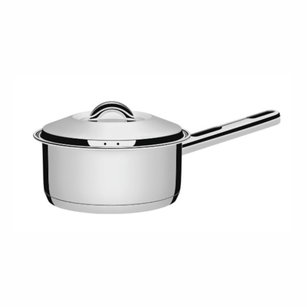 image Panela Aço Inox C/Tampa E Cabo 20Cm 2,9L Tramontina Un