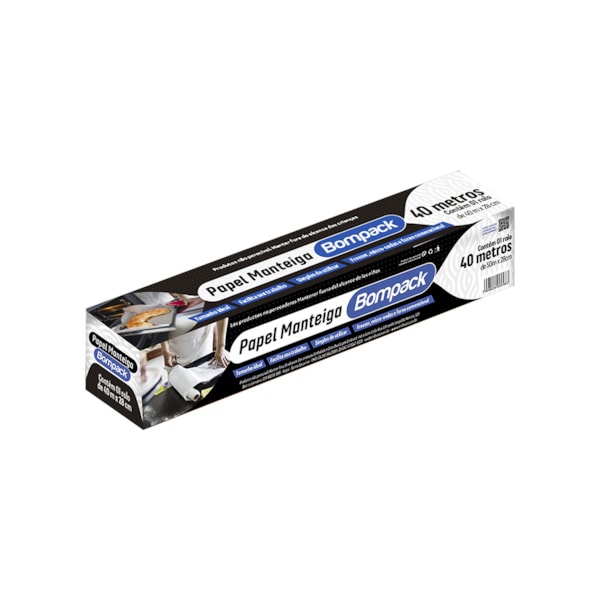 image Papel Manteiga Bompack 28Cm X 40Mt