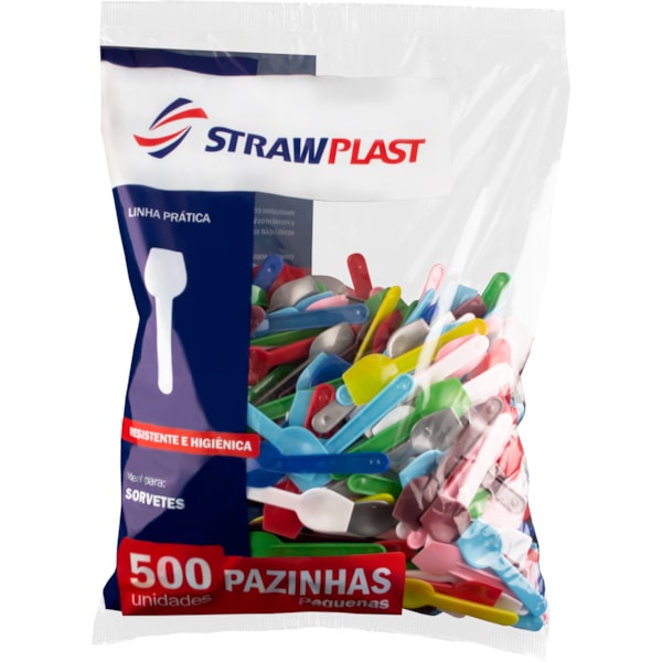 image Pazinha Pequena Mista Strawplast 500Un