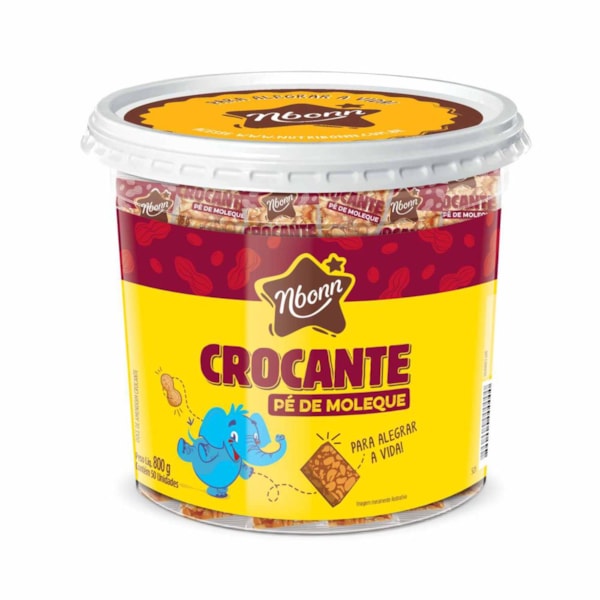 image Pé De Moleque Crocante Nbonn 800G Pote 50Un