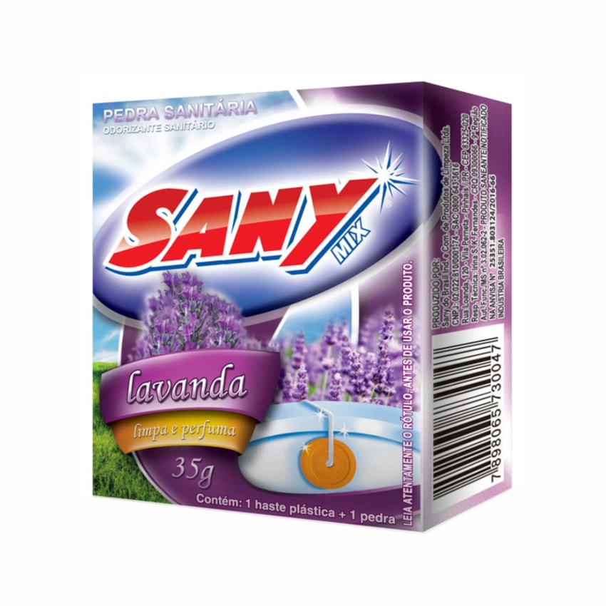 image Pedra Sanitária C/Haste Plástica Floral Sany 25G