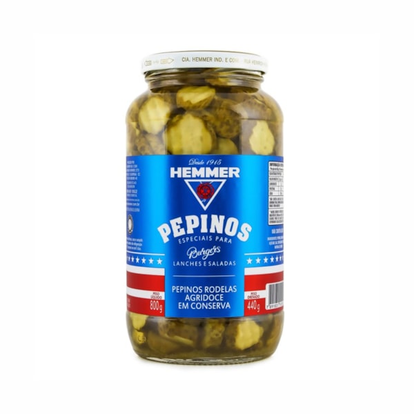image Pepino Rodela Agridoce Hemmer 440G Vidro