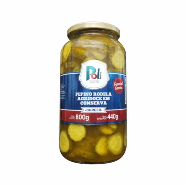 image Pepino Rodela Agridoce Poli Vidro 440G