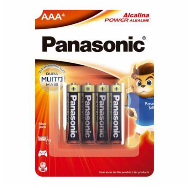 image Pilha Alcalina Power Alkaline Aaa C/4 Panasonic