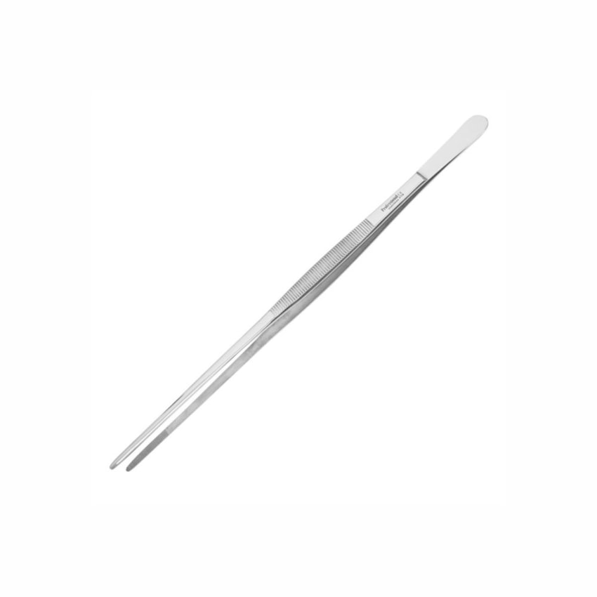 image Pinça Culinária Aço Inox C/ Serrilha Reta Weck 20Cm