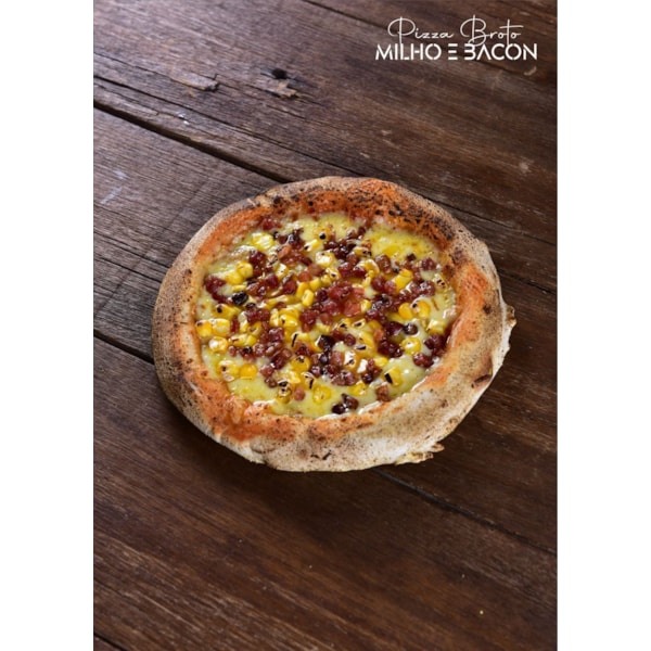image Pizza Broto Milho e Bacon Congelada Boros 20Cm 345 Gr