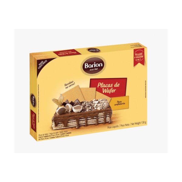image Placa de Wafer Folhado Hostia Barion 130 Gr