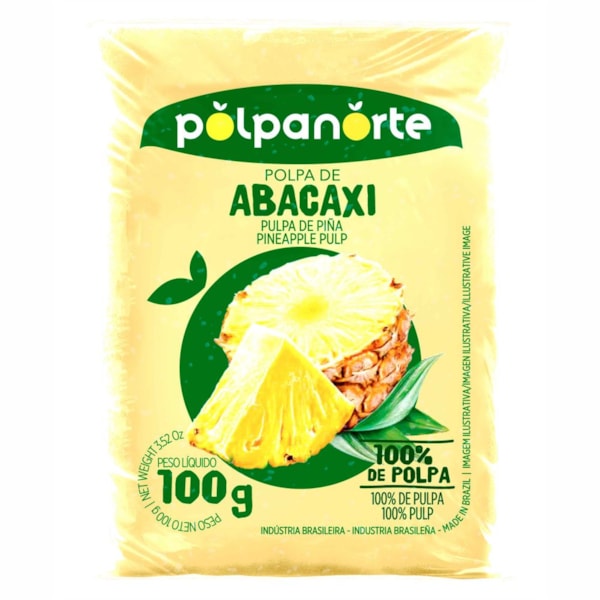 image Polpa De Abacaxi Polpanorte 10 X 100G
