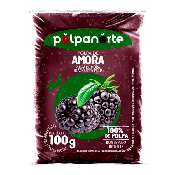 image Polpa De Amora Polpanorte 10 X 100G