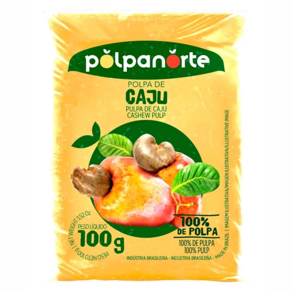 image Polpa De Caju Polpanorte 10 X 100G