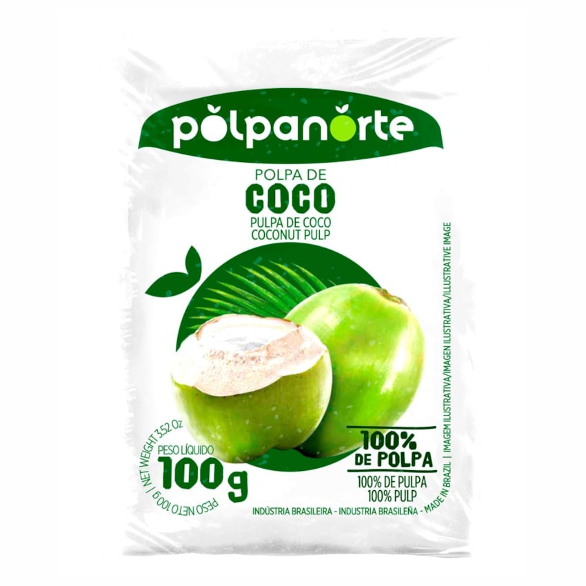 image Polpa De Coco Polpanorte 10 X 100G