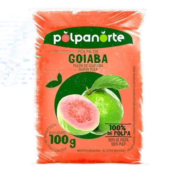 image Polpa De Goiaba Polpanorte 10 X 100G