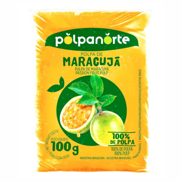 image Polpa De Maracujá Polpanorte 10 X 100G