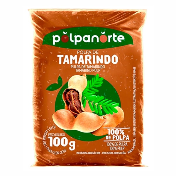 image Polpa De Tamarindo Polpanorte 10 X 100G