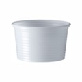 image Pote 200Ml Branco Redondo Sem Tampa Ps Cristalcopo 50Un (Tampa 14390)