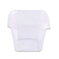 image Pote 250Ml Transp. Quadrado Com Tampa Freezer/Micro Prafesta 20Un