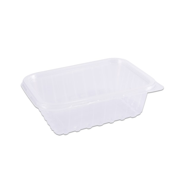 image Pote 750Ml Transp. Retangular Com Tampa Freezer/Micro Prafesta 24Un