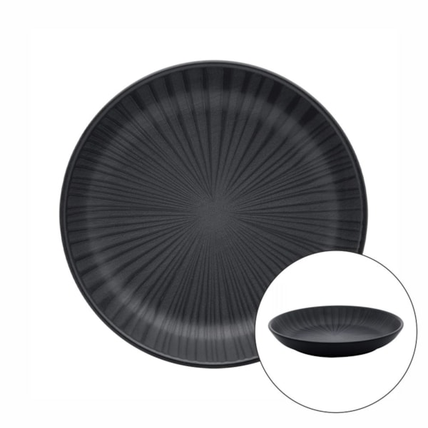 image Prato Fundo 20,5Cm Sem Borda Preto Onix Cerâmica Oxford Un