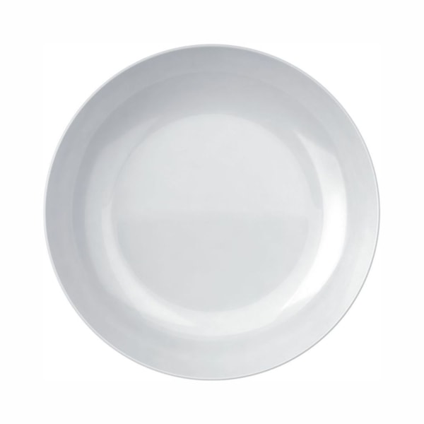 image Prato Fundo 22 cm sem Borda Branco Vidro Opaline Blanc Un