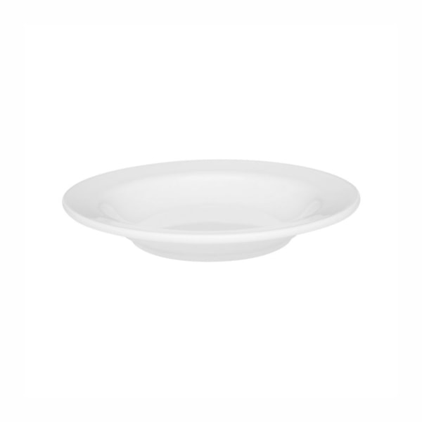 image Prato Fundo 23 Cm com Borda Branco Porcelana Oxford 12 Un