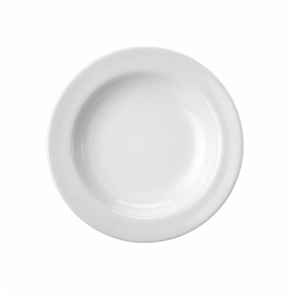 image Prato Fundo 23 Cm sem Borda Branco Porcelana Schmidt 12 Un