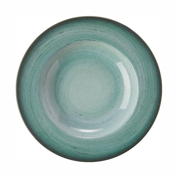image Prato Fundo 23Cm Com Borda Rustico Verde Porcelana Tramontina 12 Un