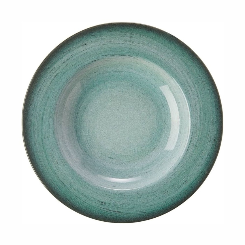 image Prato Fundo 23Cm Com Borda Rustico Verde Porcelana Tramontina 12 Un