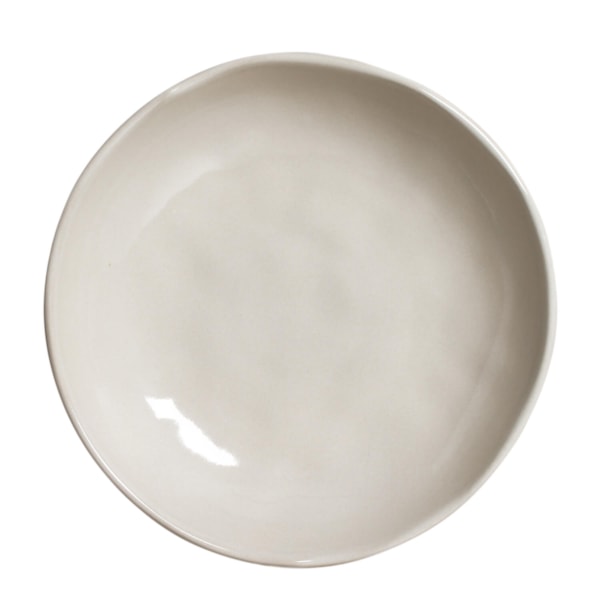 image Prato Fundo 25Cm Sem Borda Bege Stoneware Bio Clay Porto Brasil Un