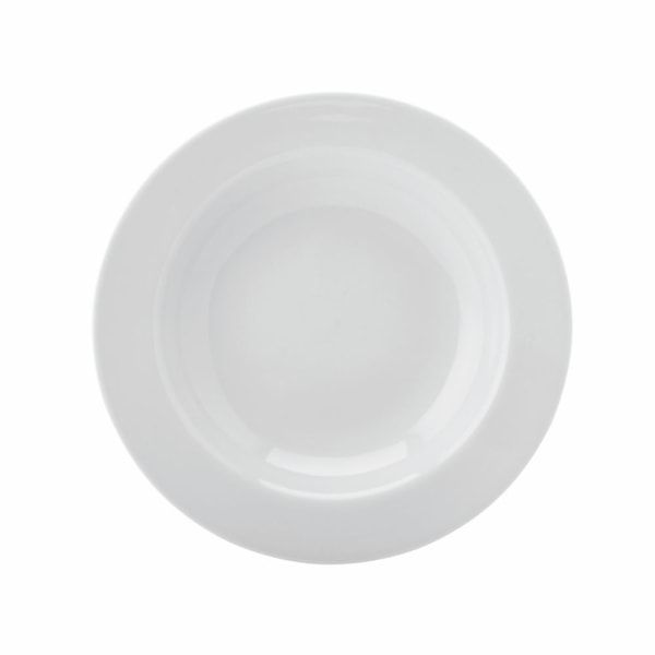 image Prato Massas 28 Cm com Borda Branco Porcelana Schmidt 6 Un