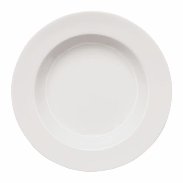 image Prato Massas 30 Cm com Borda Branco Porcelana Capri Germer 12 Un