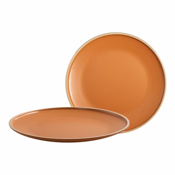 image Prato Mesa 26,5 Cm Rústico Terracota Melamina Gourmet Mix Un