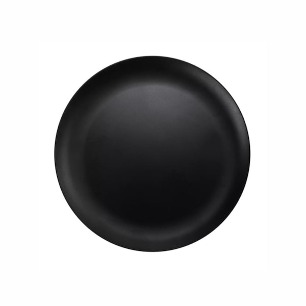 image Prato Mesa 26,5Cm Preto Melamina Gourmet Mix Un