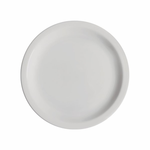 image Prato Raso 24 Cm com Borda Branco Porcelana Classe Única Bar/Hotel Germer 24 Un