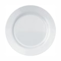image Prato Raso 24 cm com Borda Branco Vidro Opaline Menu Un
