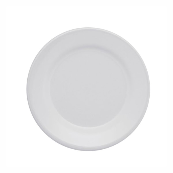 image Prato Raso 24 cm sem Borda Branco Cerâmica Oxford un