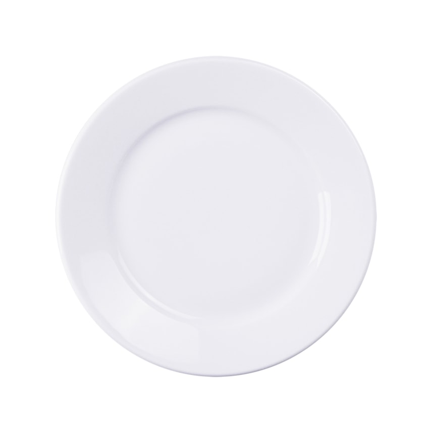 image Prato Raso 24cm Com Borda Larga Branco Porcelana Cecilia Tramontina Un
