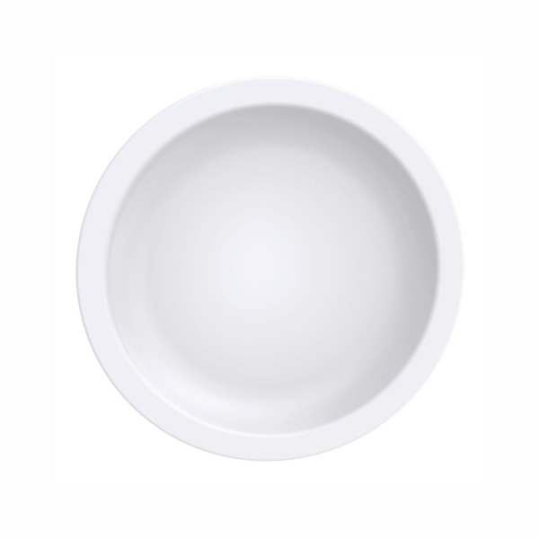 image Prato Raso 25,4 Cm com Borda Curta Branco Porcelana Paola Tramontina 12 Un