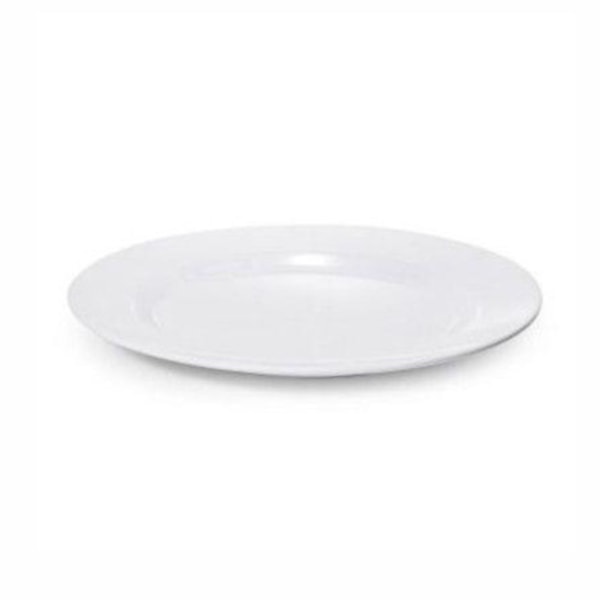 image Prato Raso 25,5 Cm Branca Melamina Gourmet Mix Un