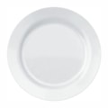 image Prato Raso 26,5 cm com Borda Branco Vidro Opaline Menu un