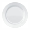 image Prato Raso 26,5 cm com Borda Peso Padrão 500 gr Branco Vidro Opaline Menu Un