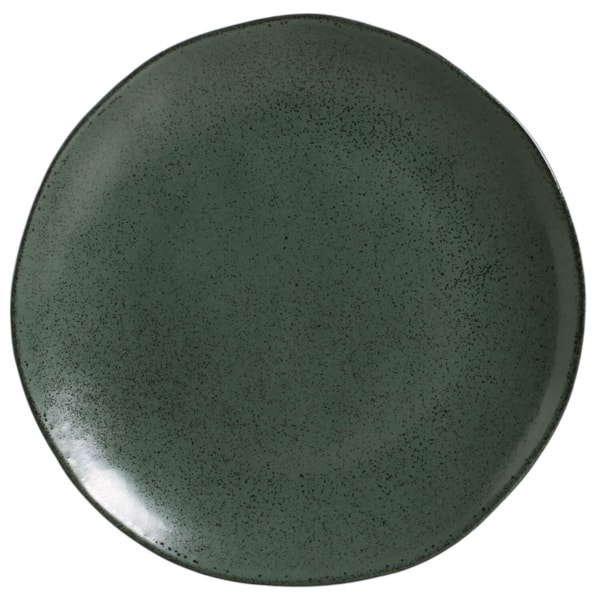 image Prato Raso 26,5 Cm sem Borda Verde Orgânico Stoneware Arauco Porto Brasil 6 Un