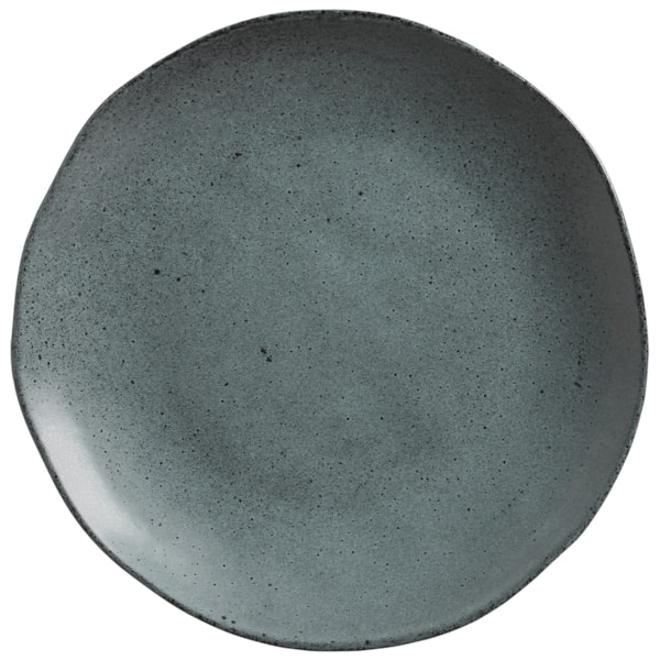 image Prato Raso 26,5Cm Sem Borda Preto Orgânico Stoneware Petroleum Porto Brasil Un