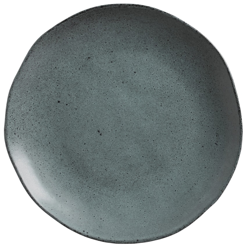 image Prato Raso 26,5Cm Sem Borda Preto Orgânico Stoneware Petroleum Porto Brasil Un