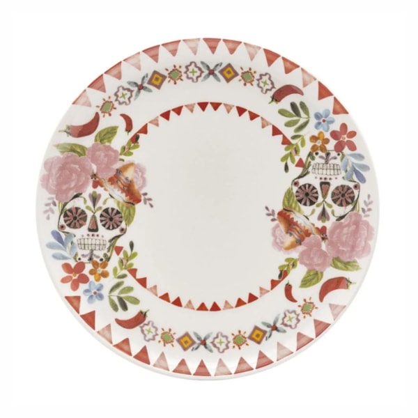 image Prato Raso 26 Cm sem Borda Arriba Branco Cerâmica Oxford 6 Un