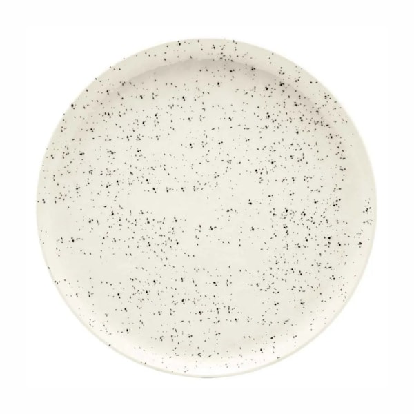 image Prato Raso 26 Cm sem Borda Branco/Mescla Cerâmica Oxford 12 Un