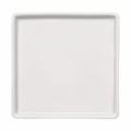 image Prato Raso 26Cm Quadrado Com Borda Branco Porcelana Americana Germer Un