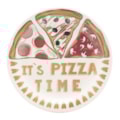 image Prato Raso 26Cm Sem Borda Pizza Time Branco Cerâmica Oxford Un