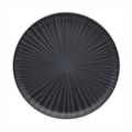image Prato Raso 26Cm Sem Borda Preto Onix Cerâmica Oxford Un